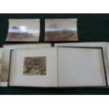 VICTORIAN PHOTOGRAPHS. Oblong quarto album, poor bdgs., approx. 47 photographs incl.