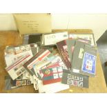 POSTAGE STAMPS. A carton of various covers, loose stamps, album leaves & others.