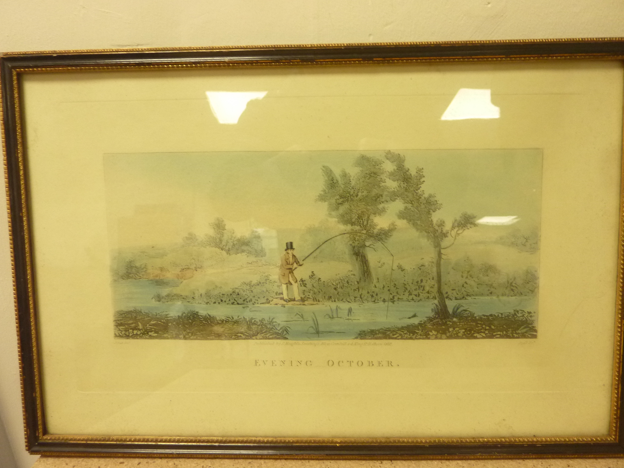 PYALL AFTER JONES. Evening-October & May, Fly-Fishing. Pair of coloured angling prints, framed. - Image 2 of 5