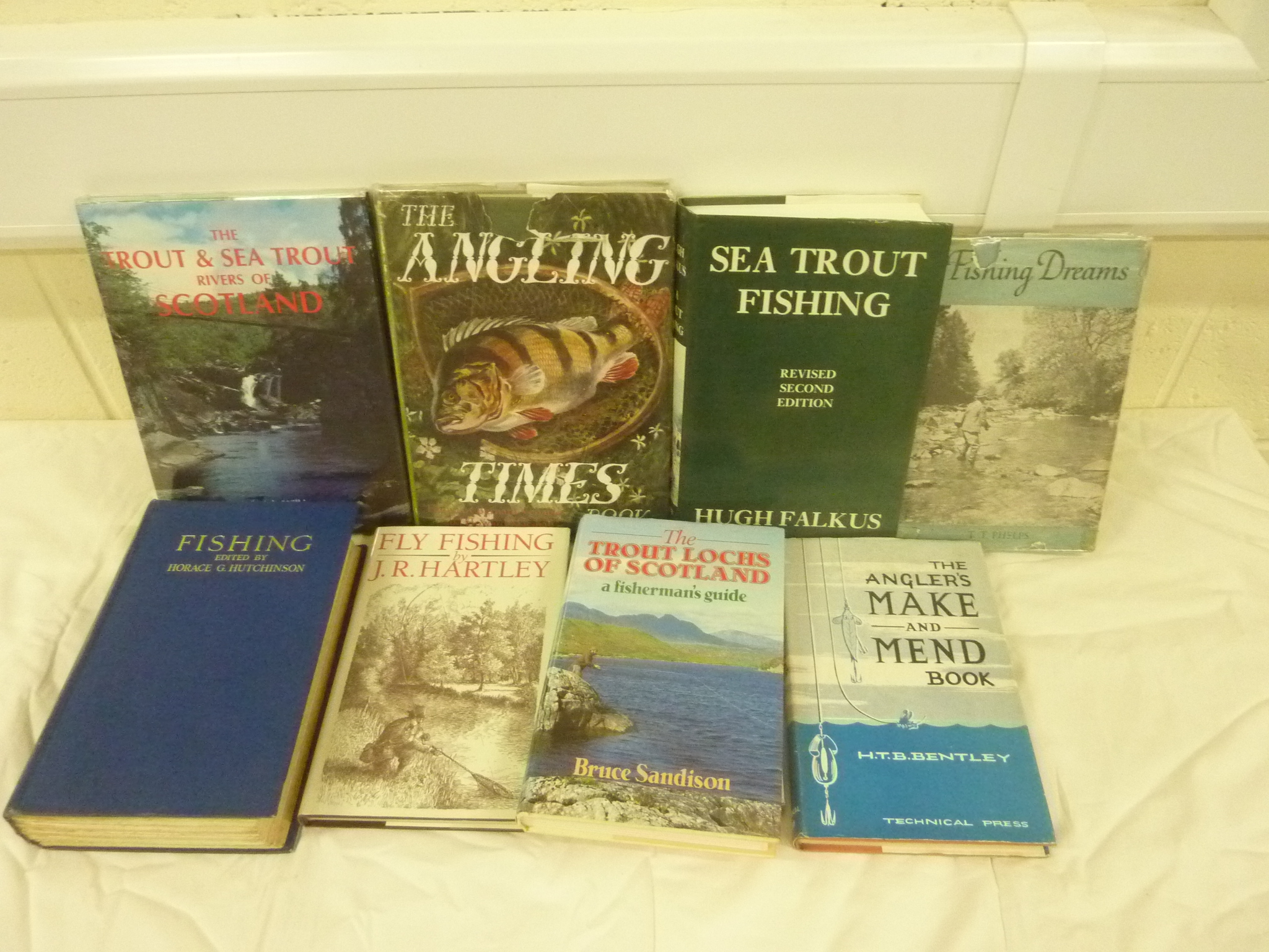 FALKUS HUGH. Sea Trout Fishing. Illus. Orig. green cloth in d.w. 1987; also 8 others re. - Image 2 of 2