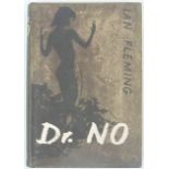 FLEMING IAN. Dr No. Orig. black cloth with brown silhouette of dancing girl to upper brd., in d.w.
