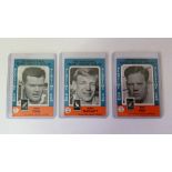 RUGBY, t/c, Playtime Gum International Rugby Greats 1948-1968, Nos. 4, 15 & 40, VG, 3