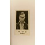 BARRATT, Cricketers Footballers & Football Teams (1925), Stevens (Middlesex), Xmas Club back, VG