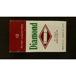 CIGARETTE PACKET, Daher Diamond, 10s, nine cigarettes, St Lucian issue, VG