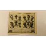 BARRATT, Cricket Team Folders (1933), No. 13 Gloucester, slight stain, G