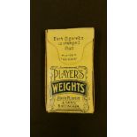 CIGARETTE PACKET, Players Weights, 5s, complete, VG