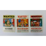 TOPPS, Wanted Stickers, complete, with title card, EX, 41+