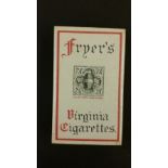 CIGARETTE PACKET, Fryers Virginia Cigarettes, 10s, complete, unopened, VG