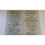 THEATRE, early posters, Theatre Royal Drury Lane, 1800s, mainly 8 x 13, duplication, some removed