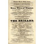 THEATRE, early posters, Theatre Royal Drury Lane, 1800s, mainly 8 x 13, duplication, some removed