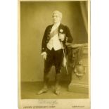 THEATRE D'Oyly Carte, cabinet photo, George Temple, in costume as The Duke in the Gondoliers, by