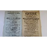 THEATRE, early posters, Theatre Royal Drury Lane, 1800s, mainly 8 x 13, duplication, some removed