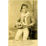 THEATRE, D'Oyly Carte, cabinet photo, Courtice Pounds in costume from The Gondoliers, by Barraud