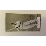 CARRERAS, Cricketers, No. 36 Hendren (Middlesex), black, trimmed, VG