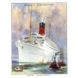 WILLS, Famous British Liners 2nd, complete, large, G to EX, 30