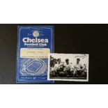 FOOTBALL, England home programme for U-23 match v Italy (Duncan Edwards); also signed photo by