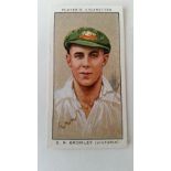 CRICKET, signed c/c by Bromley, from Players 1934 Cricketers set, a.m.r., G