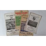 MIXED SPORT, programmes, inc. rugby union (3), England v Scotland & Wales (1946), v France (1947);