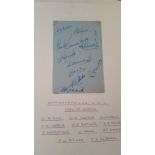 CRICKET, signed album page, Notts 1946-47, 11 signatures, inc. Sime, Keeton, Winrow, C B Harris,