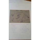 CRICKET, signed album page, Notts 1953, 12 signatures, inc. Jepson, Poole, Dooland, Giles, Roew,