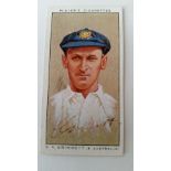 CRICKET, signed c/c by Grimmett, from Players 1934 Cricketers set, a.m.r., G