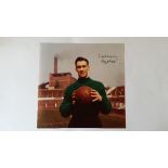 FOOTBALL, signed colour photo by Ray Wood, half-length holding football, 10 x 10, EX