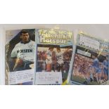 FOOTBALL, signed Tottenham Hotspur programmes, 20th Nov 1985 signed by Steve Perryman & Gary