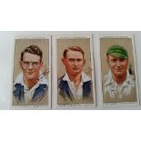 CRICKET, signed c/c by Mitchell, Langridge & Berry, from Players 1934 Cricketers set, a.m.r., G, 3