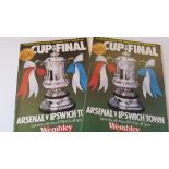 FOOTBALL, two 1978 FAC Final programmes, one signed by Bobby Robson, EX, 2