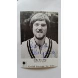 CRICKET, signed Cornhill photo by Mike Gatting (Middlesex & England), 4 x 5.5, EX