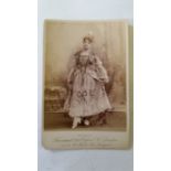 THEATRE, D'Oyly Carte, cabinet photo, Decima Moore in costume as Casilda from The Gondoliers,