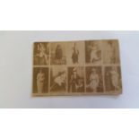 LORILLARD, Actresses, ten-panel photographic card, Chew Climax Plug to back, trimmed (112 x 71mm),
