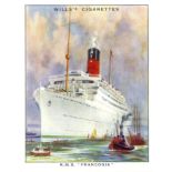 WILLS, Famous British Liners 2nd, complete, large, G to EX, 30