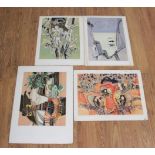 Georges Dayez, 4 Lithographs