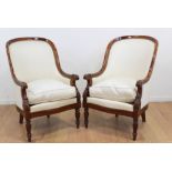 Pair Regency Style Tub Chairs