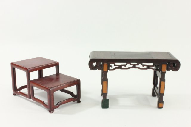 Chinese Lot of Pedestals & Stands - Image 6 of 7