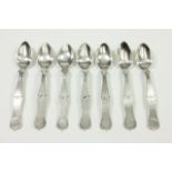 7 Continental Silver Spoons