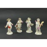 Set 4 Meissen Four Seasons Figures