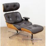 Charles Eames Style Lounge Chair & Ottoman