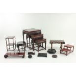 Chinese Lot of Pedestals & Stands