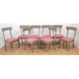 Set 8 Paint-Decorated Regency Style Chairs
