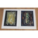 Marcel Fiorini, 2 Lithographs