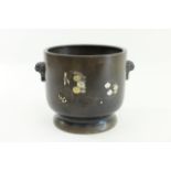 Oriental Mixed Metal Jardiniere