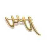 14K Gold Paloma Picasso Pin