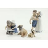 Group Lot 4 Porcelain Figurines