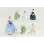 6 Royal Doulton Figurines