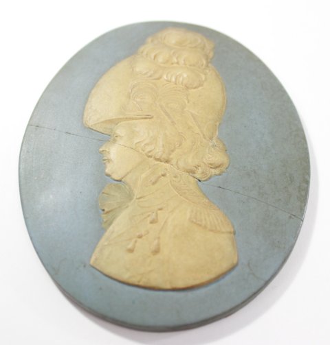 Set 3 Wedgwood Jasperware Oval Portrait Plaques - Image 4 of 7