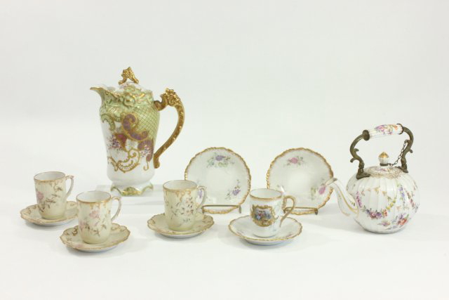 Group Lot Dresden & Limoges Porcelain Pieces