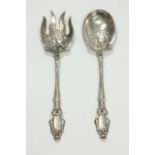 Sterling Silver Salad Fork & Spoon