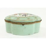 Limoges Porcelain Floral Decorated Oval Box